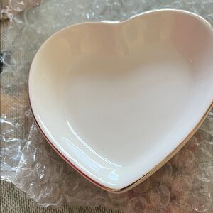 Charming Heart-Shaped White Bowl